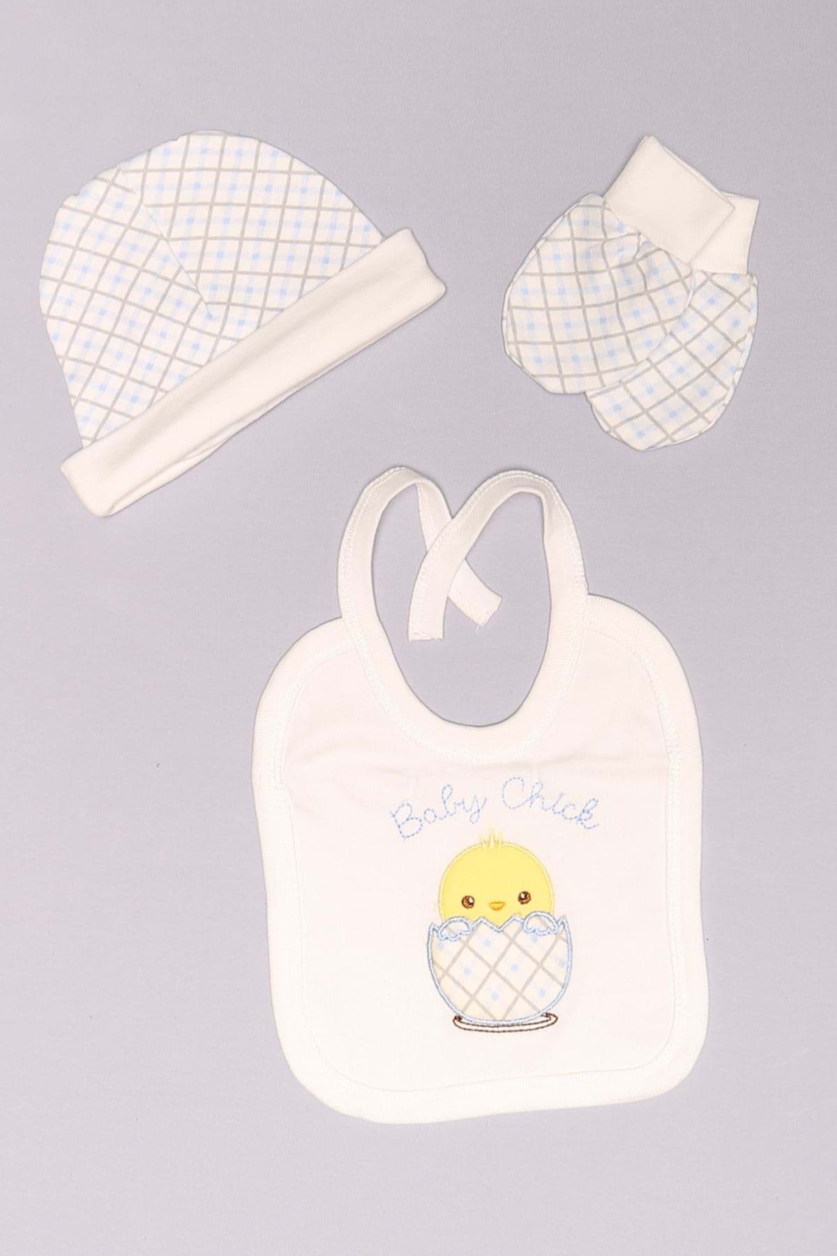 1-3 Aylık Bebe Takım Beyazmavi - 01009.1803. resmi