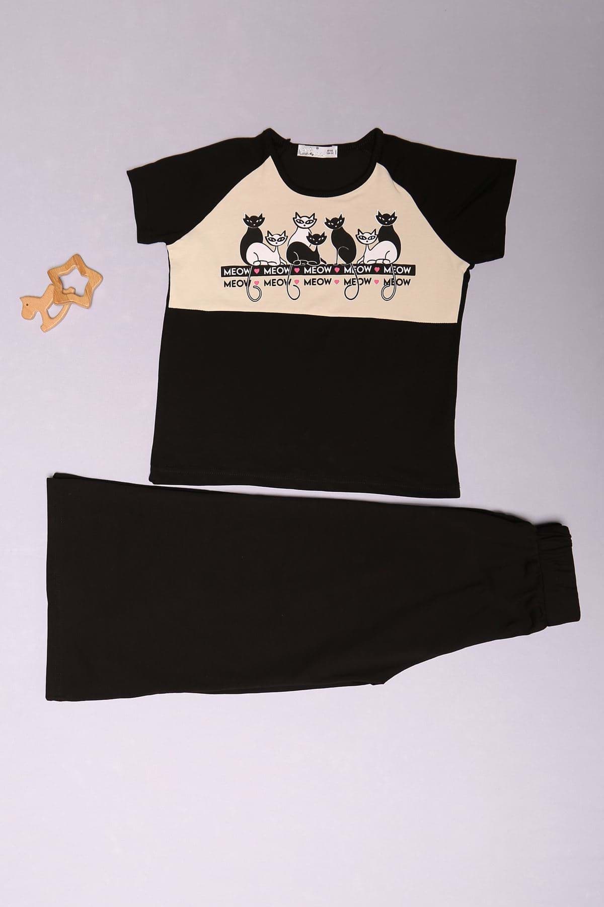 9-12 Yaş Çocuk Takım Siyah - 08056.1803. resmi