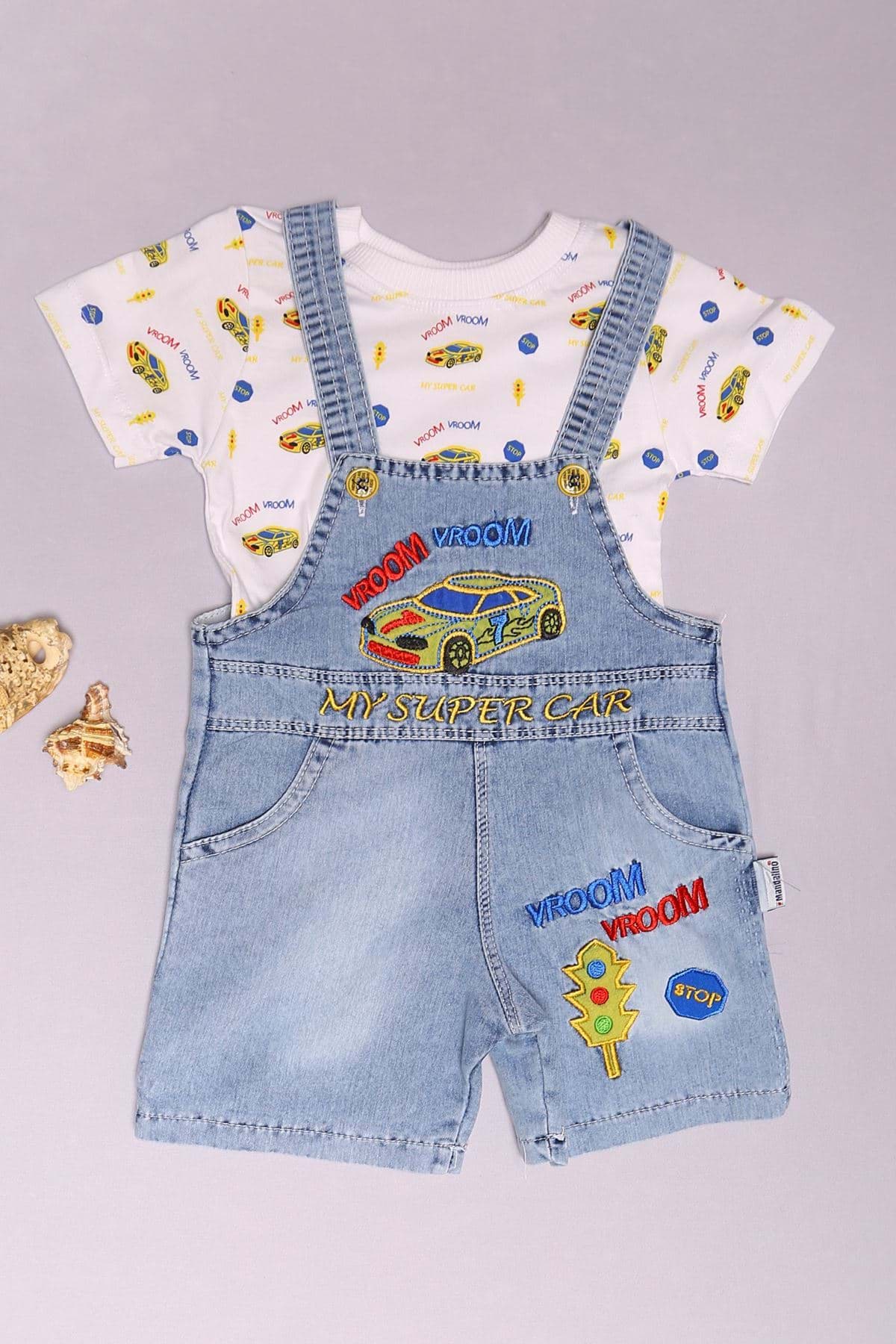 12-24 Ay Çocuk Salopet Takım Buzmavi1 - 00508.1803. resmi