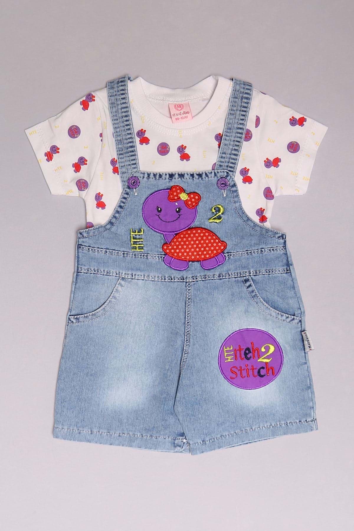 12-24 Aylık Çocuk Salopet Takım Buzmavimor - 18225.1803. resmi