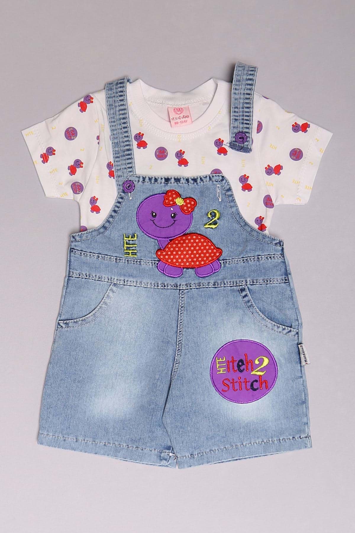 12-24 Aylık Çocuk Salopet Takım Buzmavimor - 18225.1803. resmi