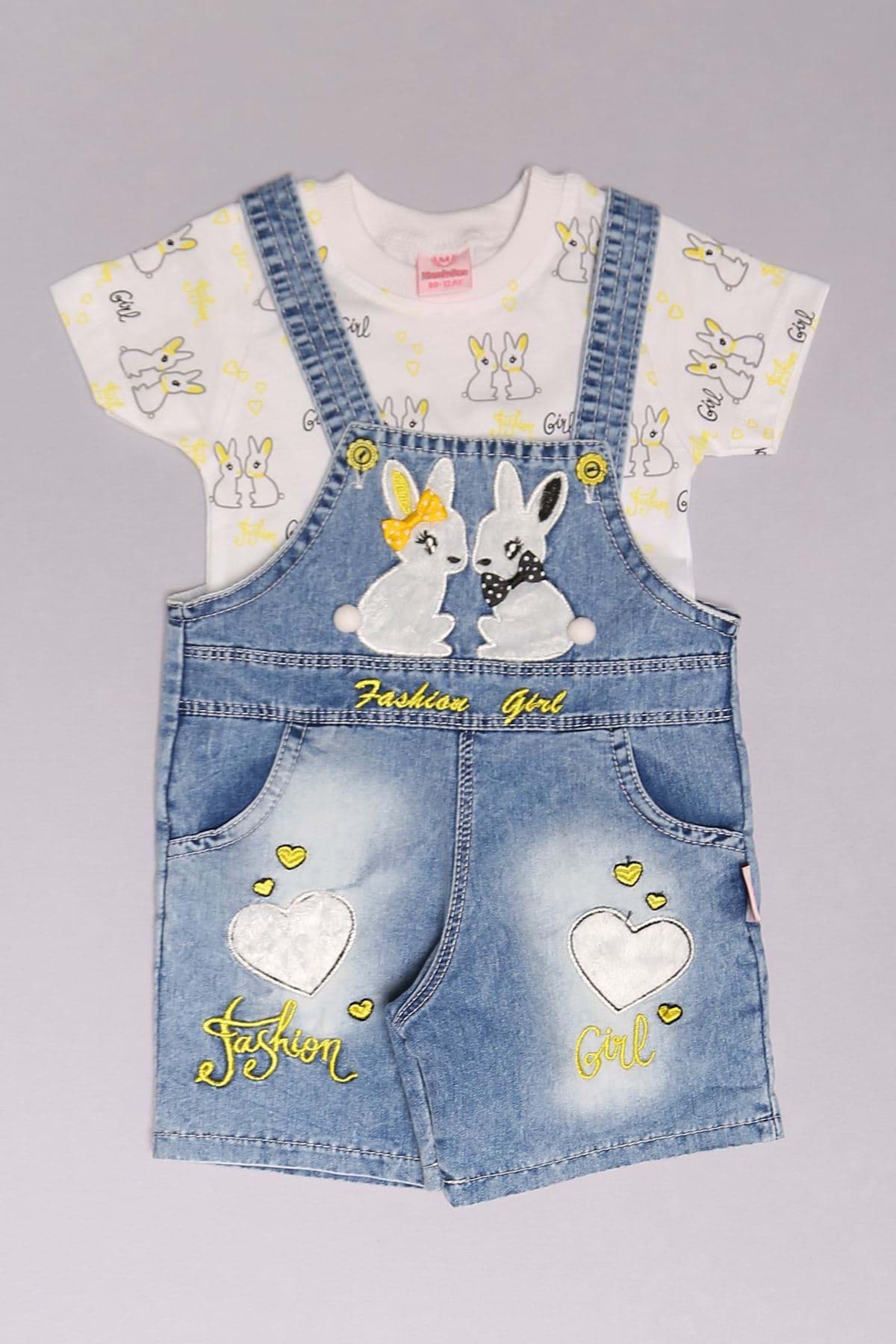 12-24 Aylık Çocuk Salopet Takım Buzmavisarı - 18228.1803. resmi