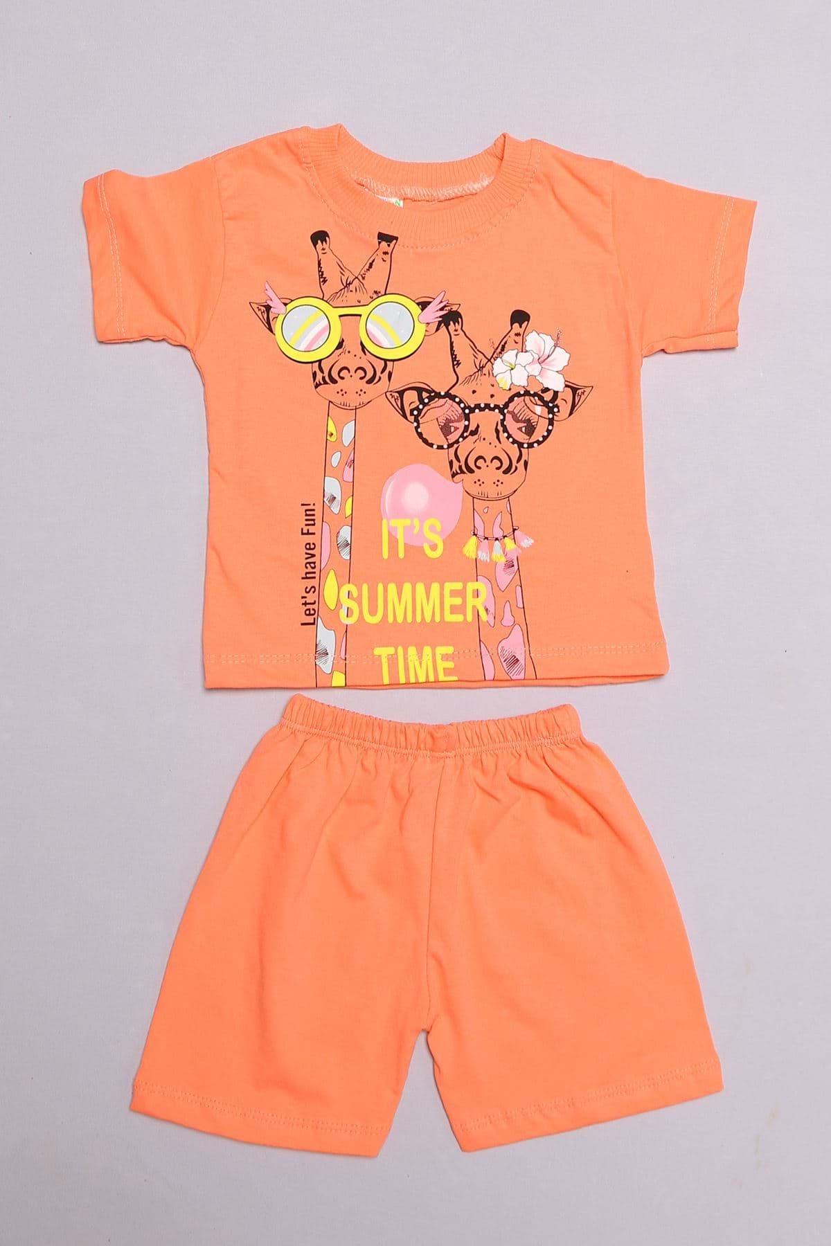 2-5 Yaş Baskılı Çocuk Takım Somon - 152460.1803. resmi