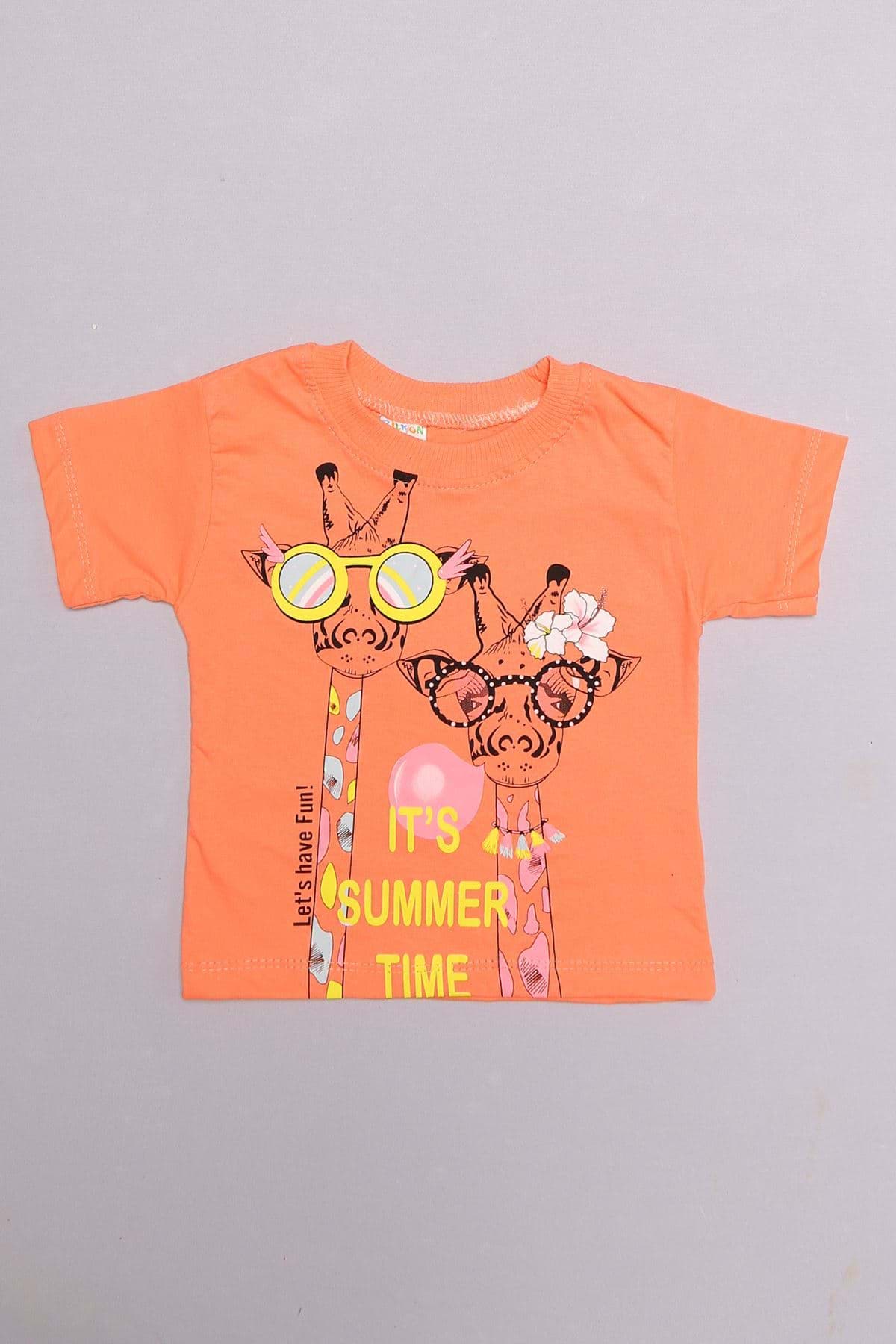 2-5 Yaş Baskılı Çocuk Takım Somon - 152460.1803. resmi