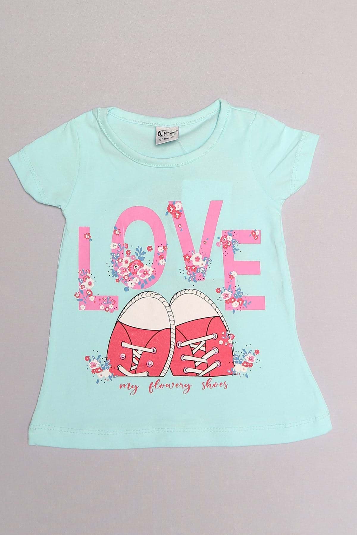 3-6 Yaş Baskılı Çocuk Takım Turkuaz - 152465.1803. resmi