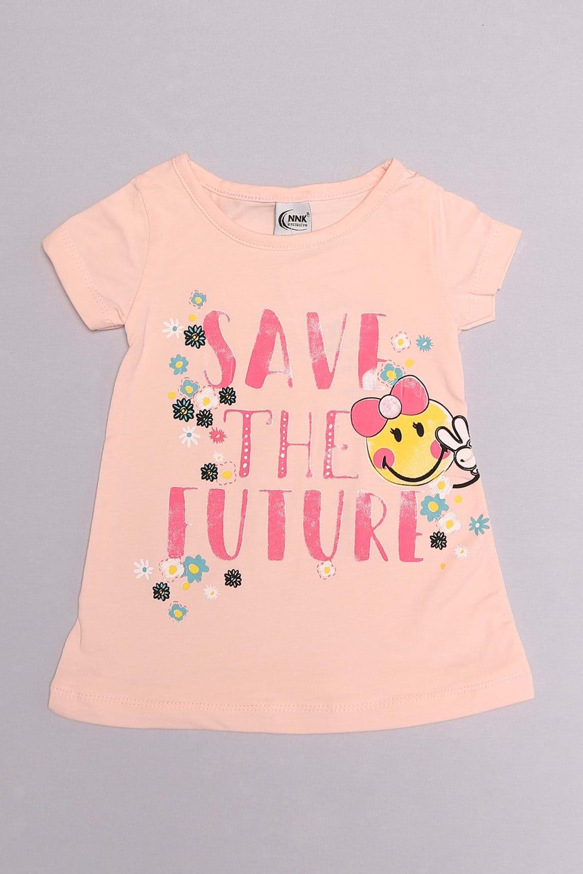 3-6 Yaş Baskılı Çocuk Takım Pudra - 152464.1803. resmi