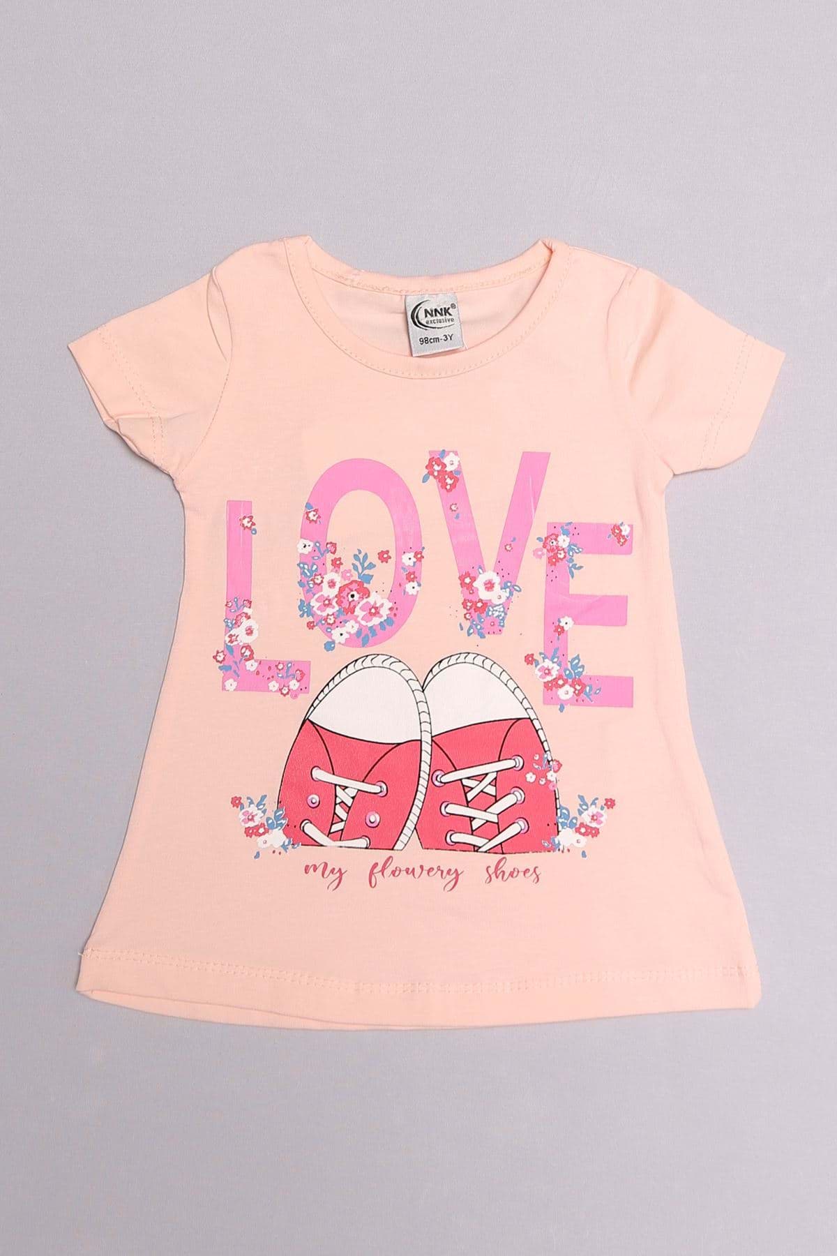 3-6 Yaş Baskılı Çocuk Takım Pudra - 152465.1803. resmi