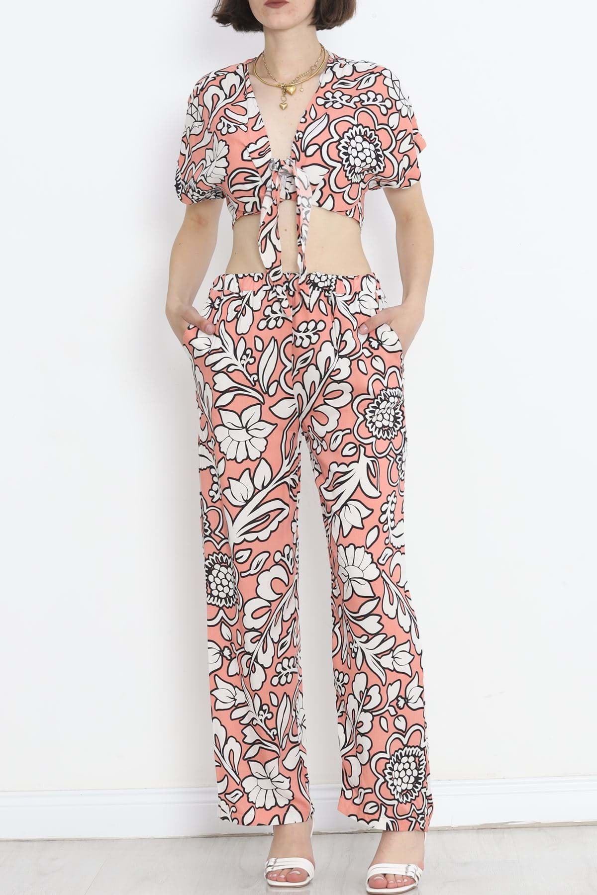 Desenli Takım Somonbeyaz - 18729.701. resmi