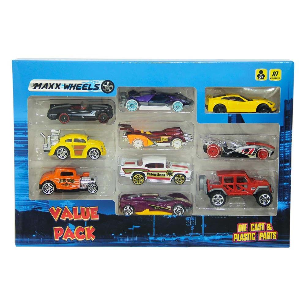 Maxx Wheels  10&apos;lu Araba Seti - Sarı Araba resmi