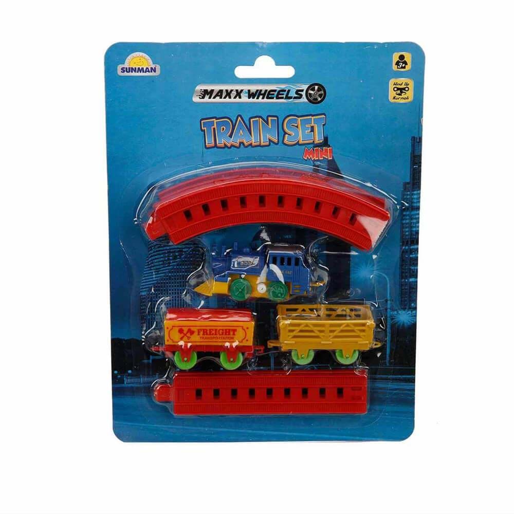 Kurmalı Raylı Mini Tren Seti 11 Parça resmi