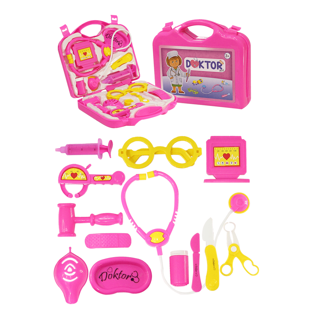 Toru Çantalı Plastik Renkli Doktor Seti Oyuncak resmi