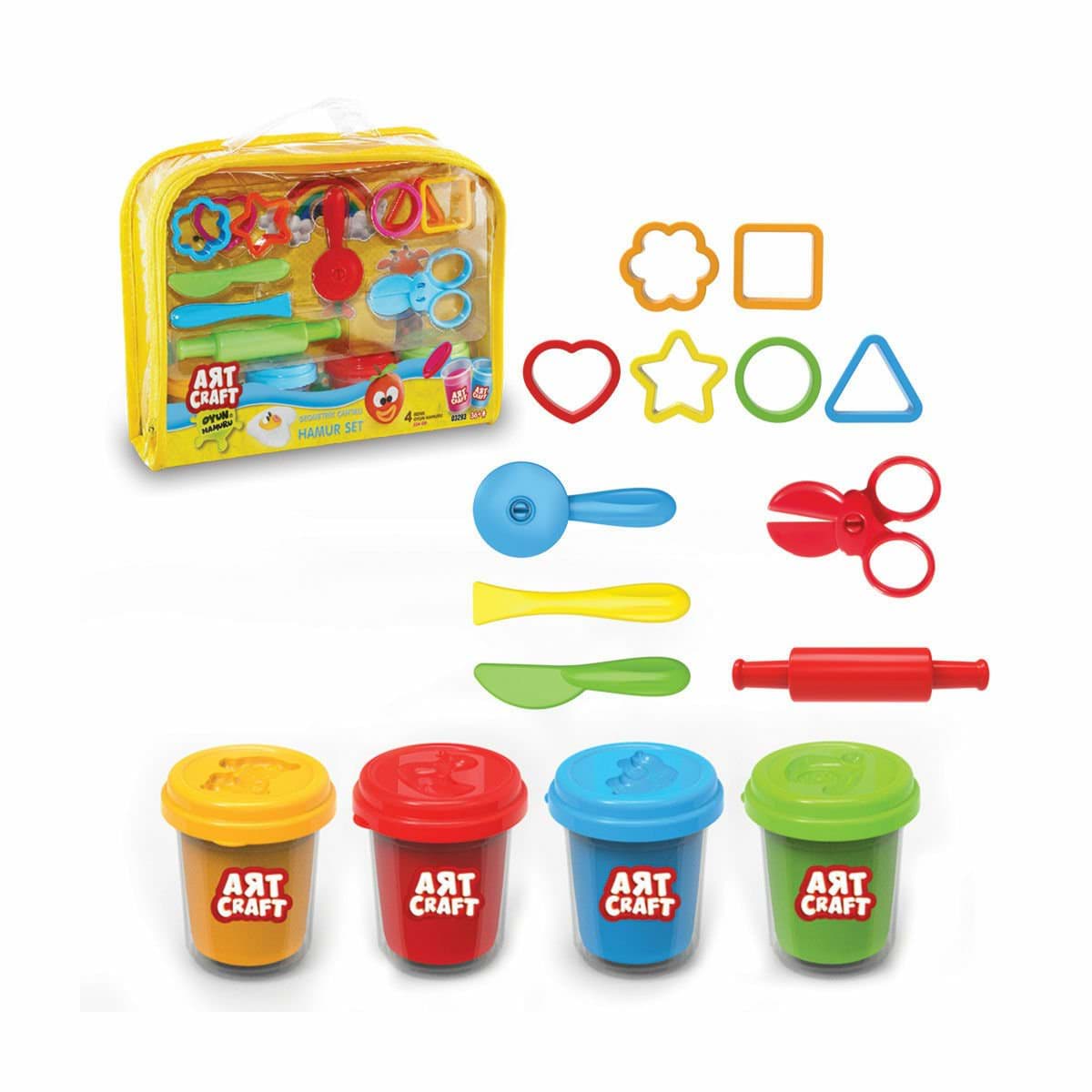 03293 Art Craft Geometrik Çantalı Hamur Seti -Dede resmi
