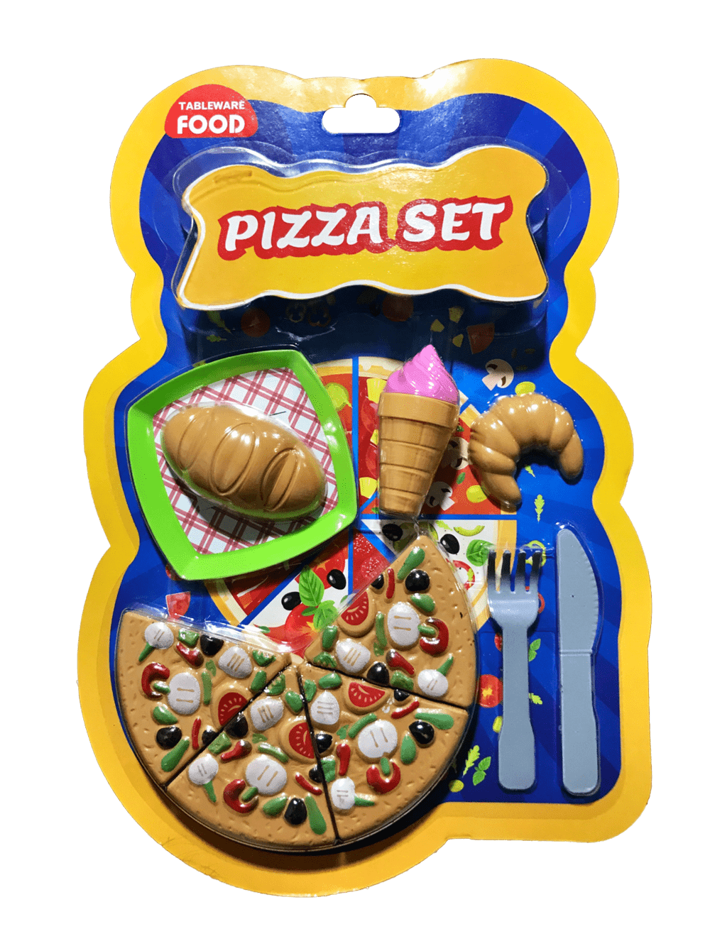 Tableware Food Küçük Pizza Seti (Kartela) resmi