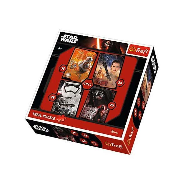 34263 Trefl Puzzle Star Wars Episode VII 4&apos;lü 35+48+54+70 Parça Puzzle resmi