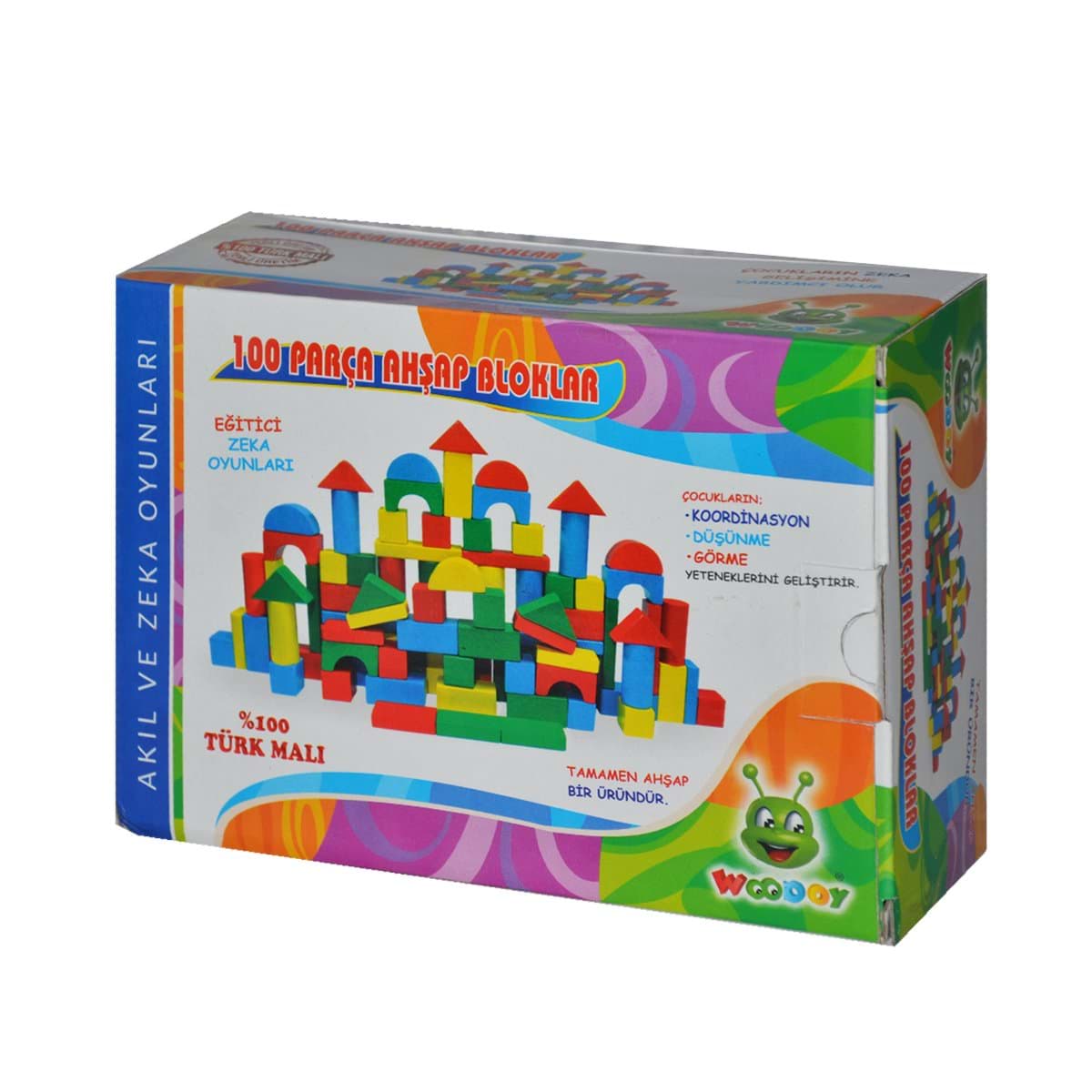 085KR Woodoy 100 Parça Ahşap Blok resmi