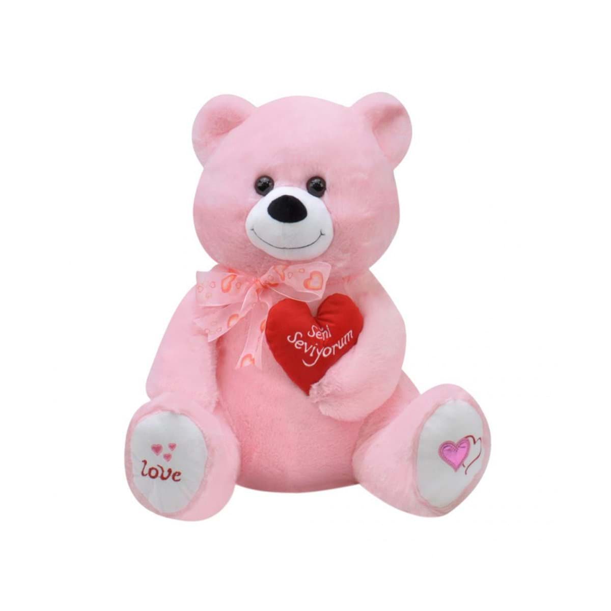 1030P Selay, Yumoş Ayı 50 cm Pembe resmi