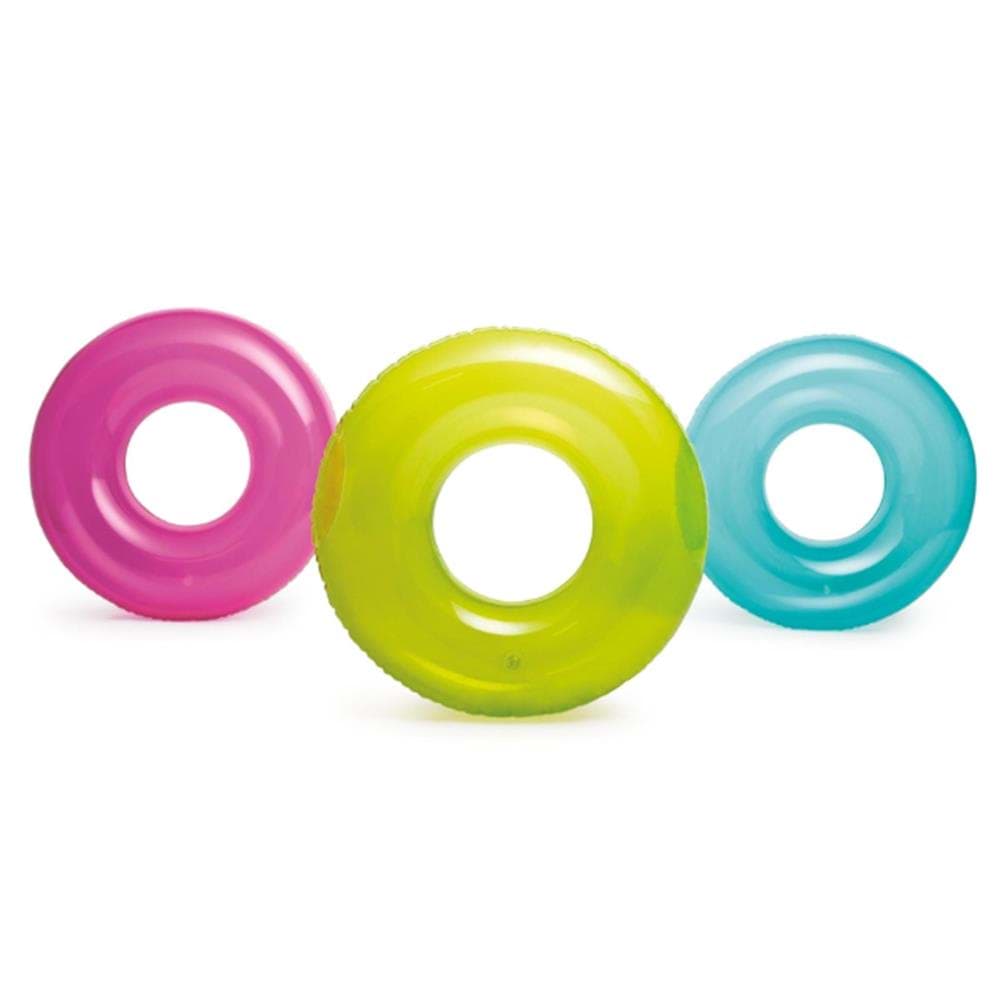 Intex Şeffaf Jumbo Simit 76 cm. 3 Asorti (8+ Yaş) 1 Adet Fiyatıdır resmi