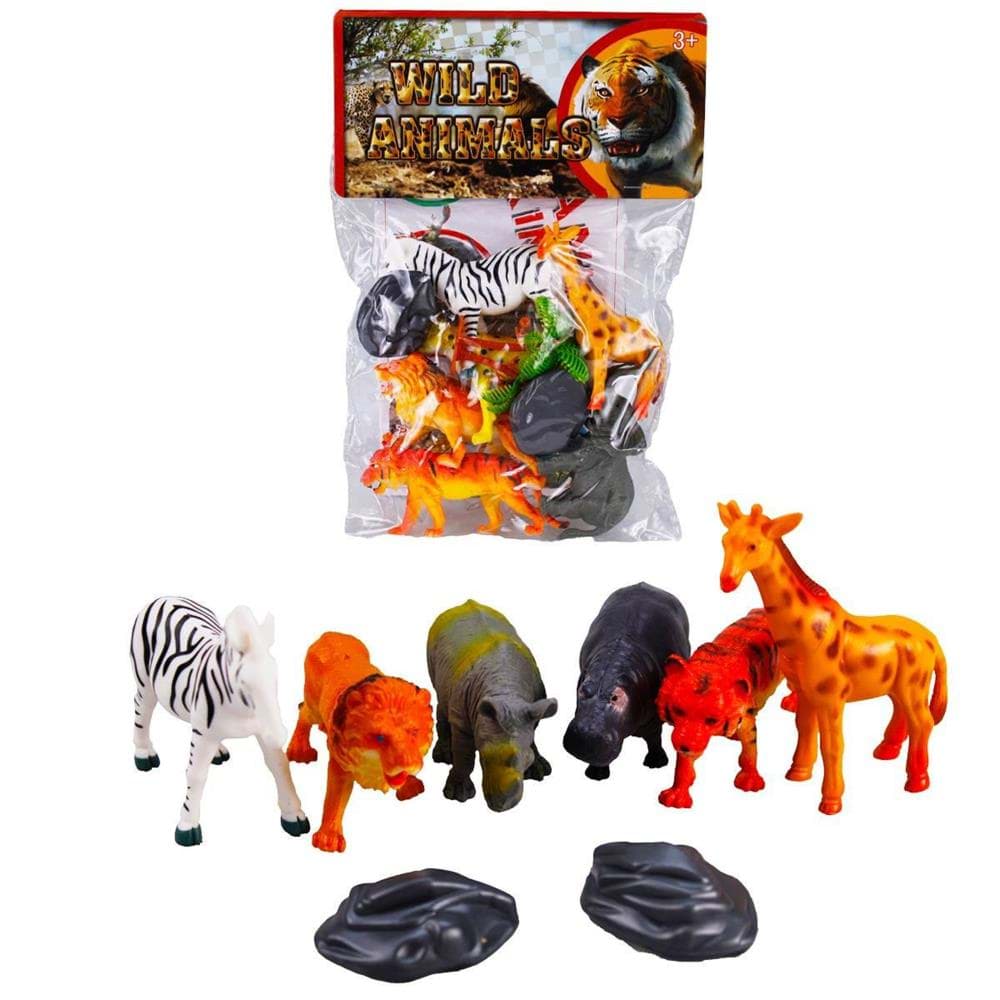 6 lı Vahşi Hayvanlar Figür Seti resmi
