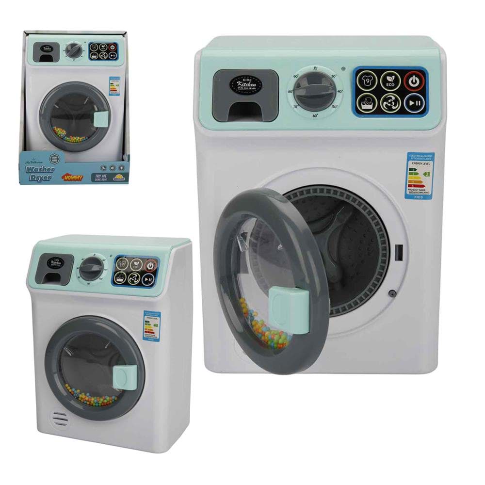 Hommy Sesli ve Işıklı Yeşil Çamaşır Makinesi resmi