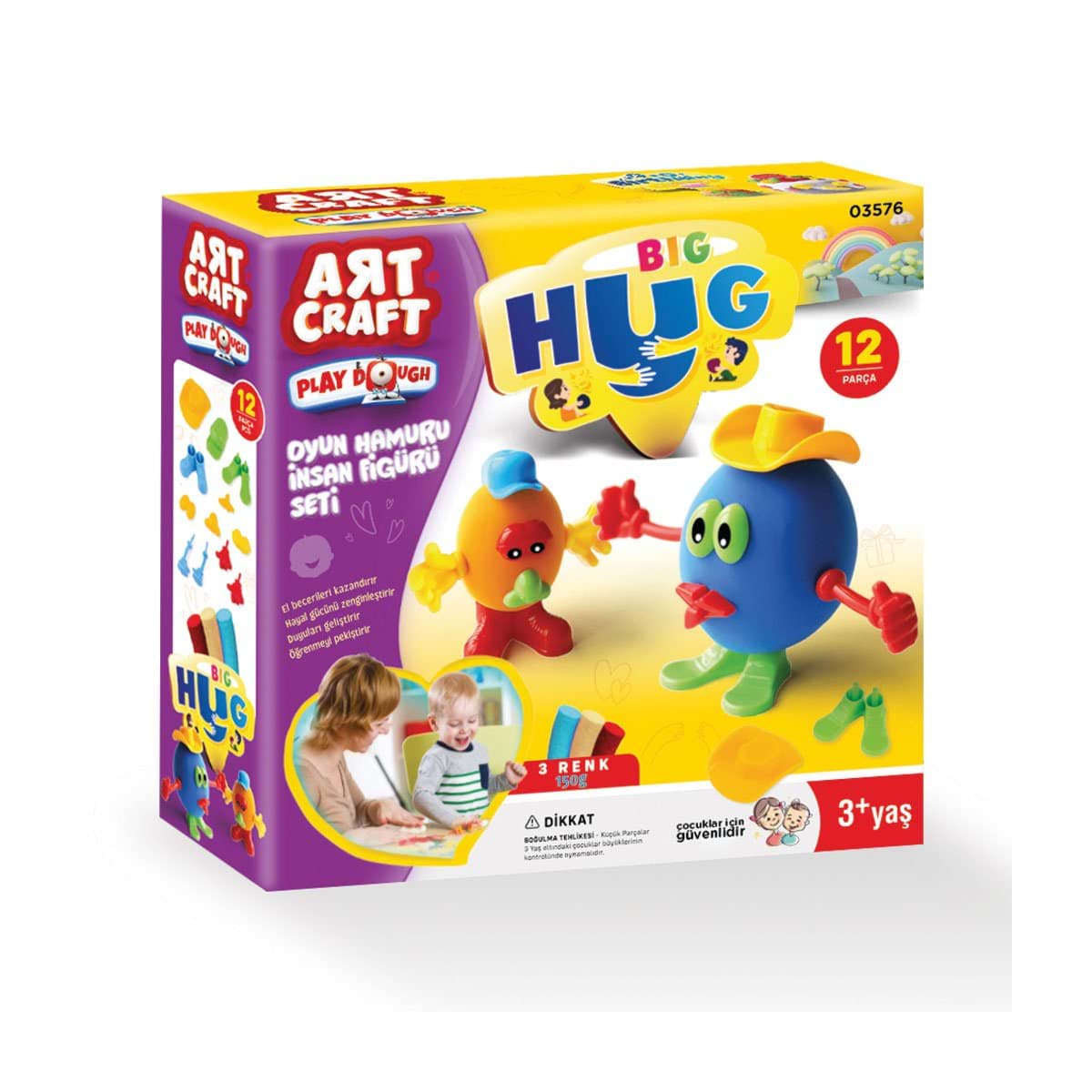 03576 İnsan Figürü Seti Oyun Hamuru 150 gr resmi