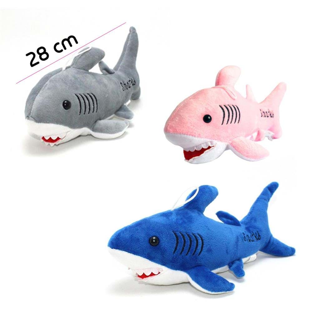 Baby Shark Şarkılı Köpek Balığı Peluş Oyuncak 28 cm resmi