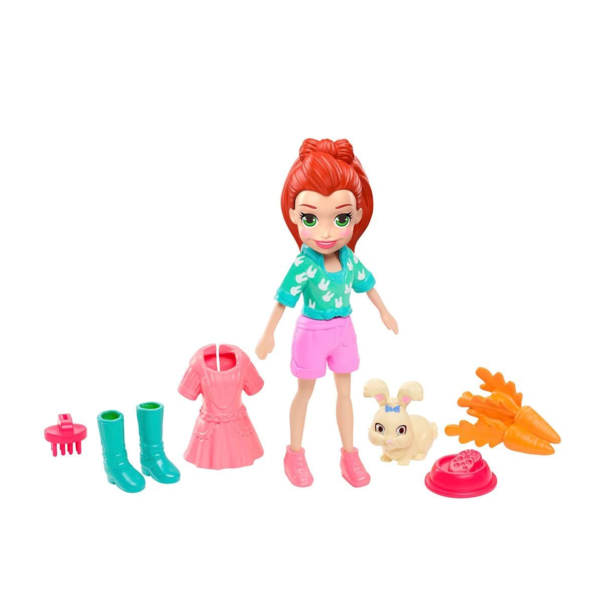 GDM11 Polly Pocket ve Hayvan Dostu Oyun Seti / +4 yaş resmi