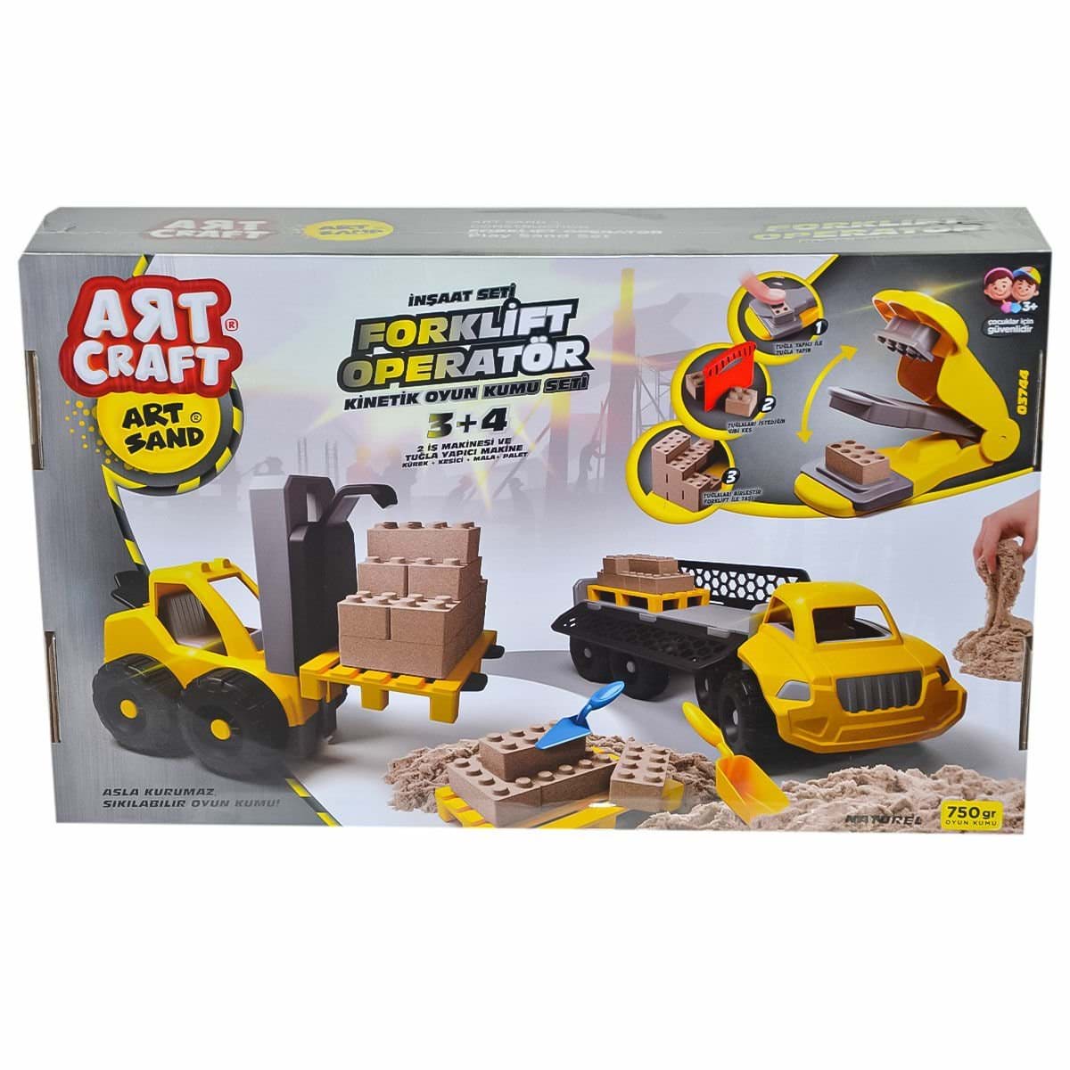 03744 Artstand Forklift Operatör Kum Set - Fen Toys resmi