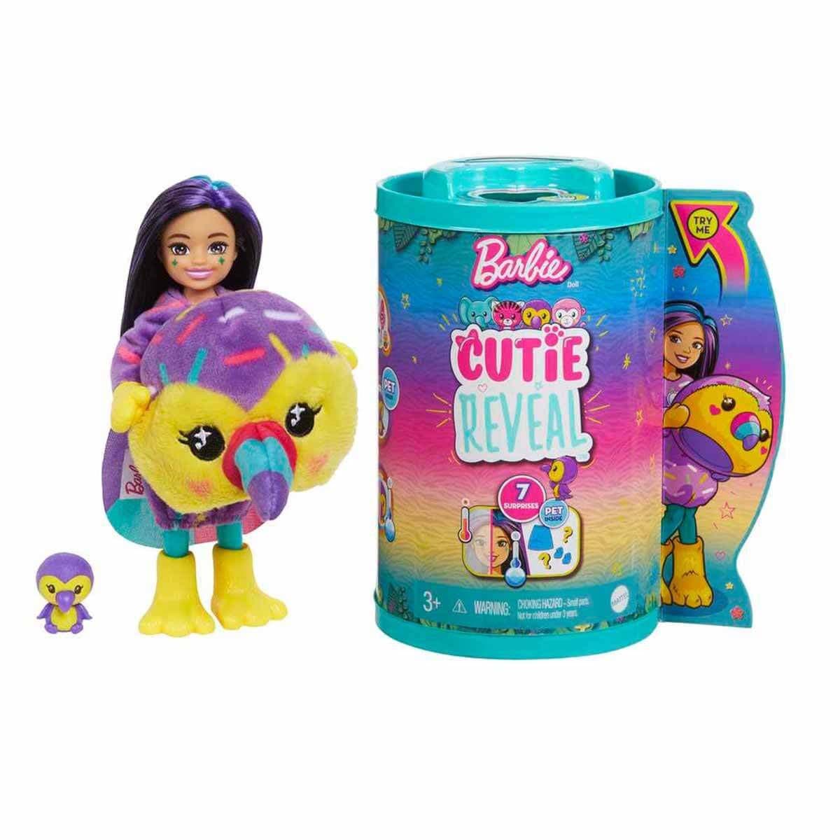 HKR12 Cutie Reveal Bebekler Chelsea Tropikal Orman Serisi resmi