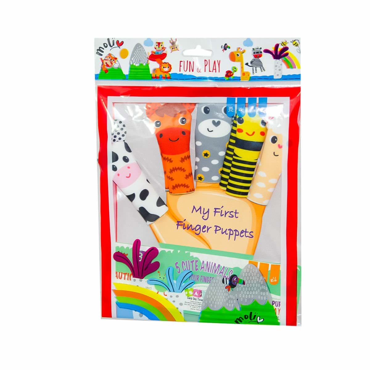 MOL-108 Poşette 5&apos;li El Kuklası - Asya Oyuncak resmi