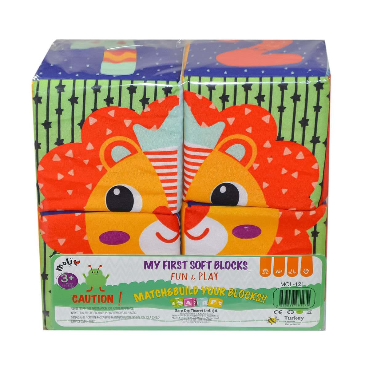 MOL-121 PVC 4lü Eğitici Küp - Asya Oyuncak resmi