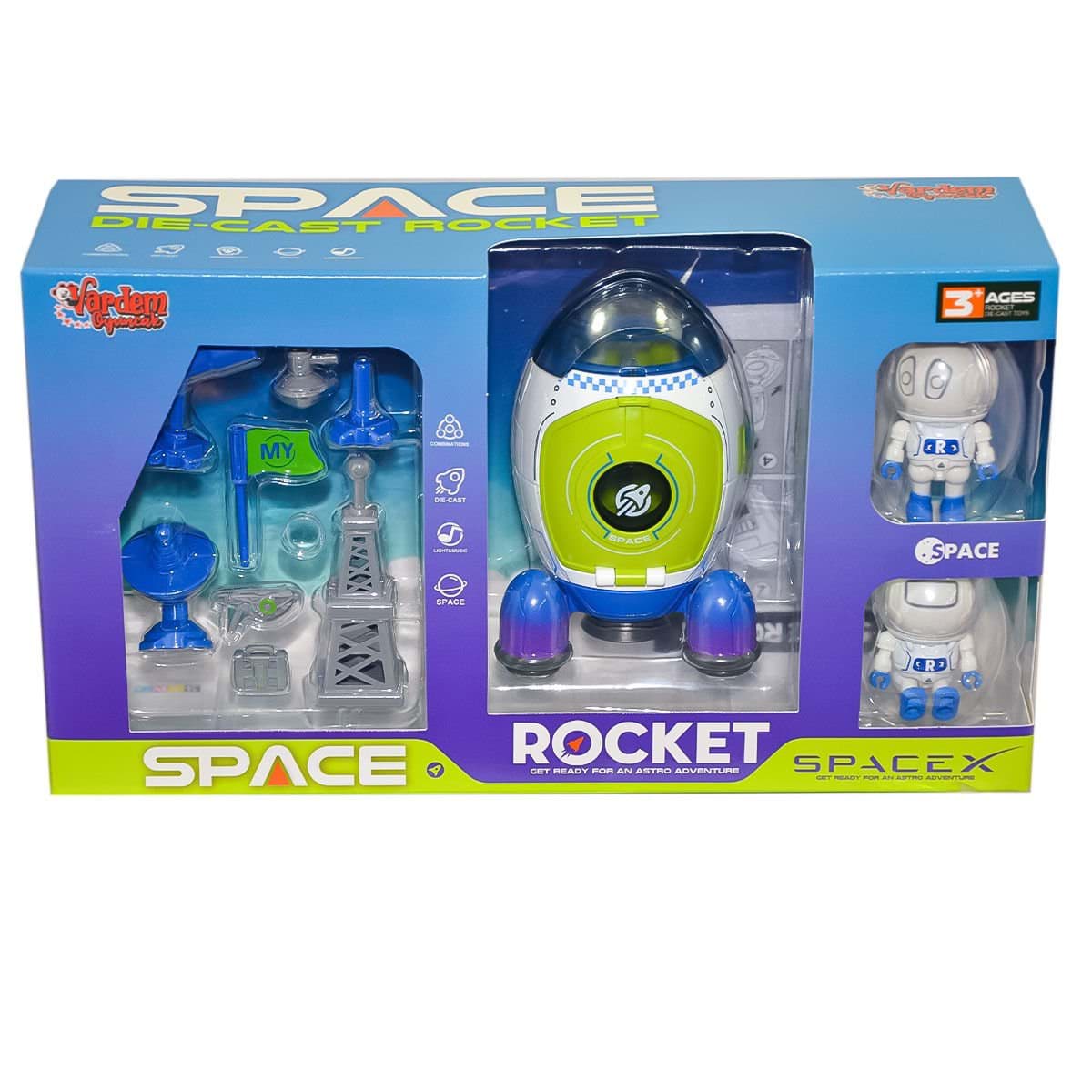 MY66-Q1207 Işıklı ve Müzikli Uzay Roketi  - Vardem Oyuncak resmi