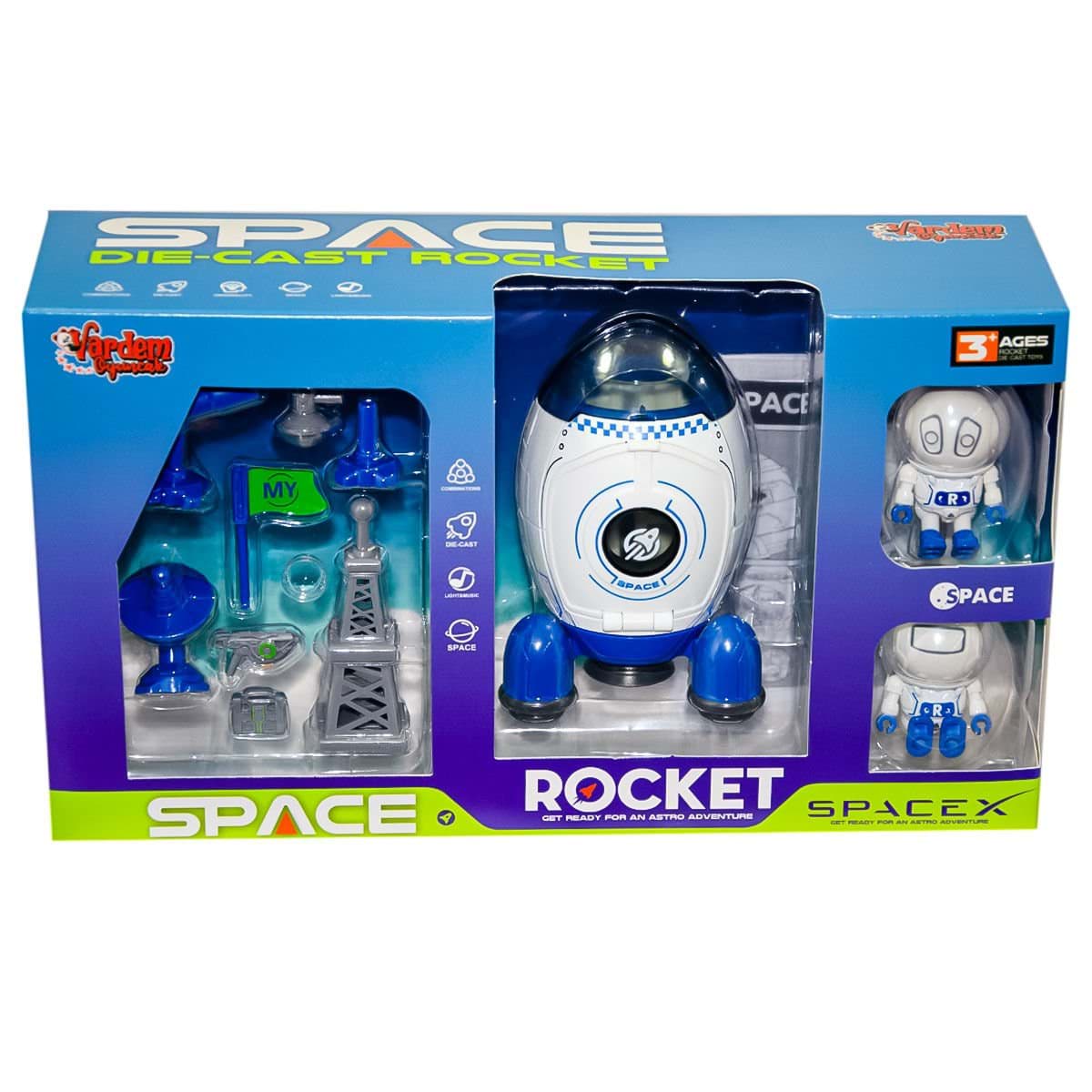 MY66-Q1207 Işıklı ve Müzikli Uzay Roketi  - Vardem Oyuncak resmi