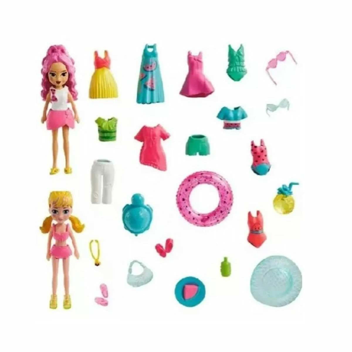 HNF51 Polly Pocket ve Arkadaşları Farklı Moda Aksesuarları Oyun Setleri resmi