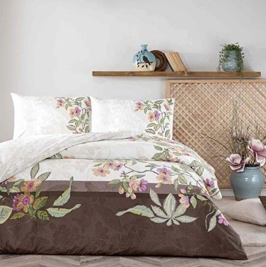 Taç Çift Kişilik Ranforce Nevresim Takımı Judy Pembe resmi