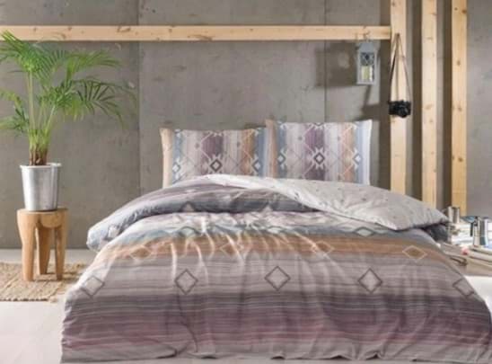 Taç Çift Kişilik Ranforce Nevresim Takımı Venita Bej 8682475093378 resmi