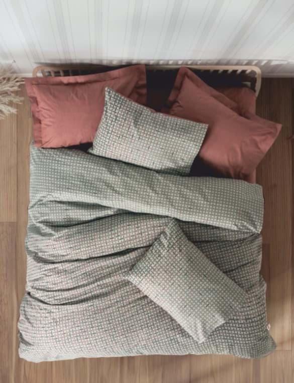 Cotton Box Petite Çift Kişilik Nevresim Takımı Mote Kiremit resmi