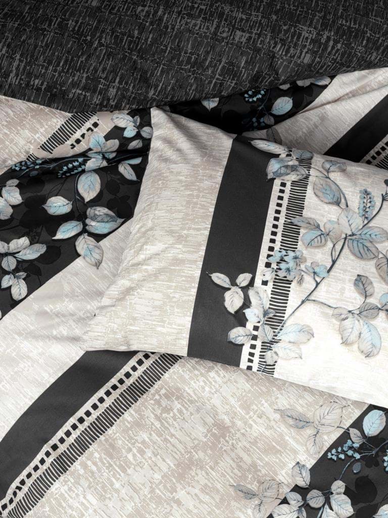 Cotton Box Ranforce Nevresim Takımı Çift Kişilik Lehlare Antrasit resmi