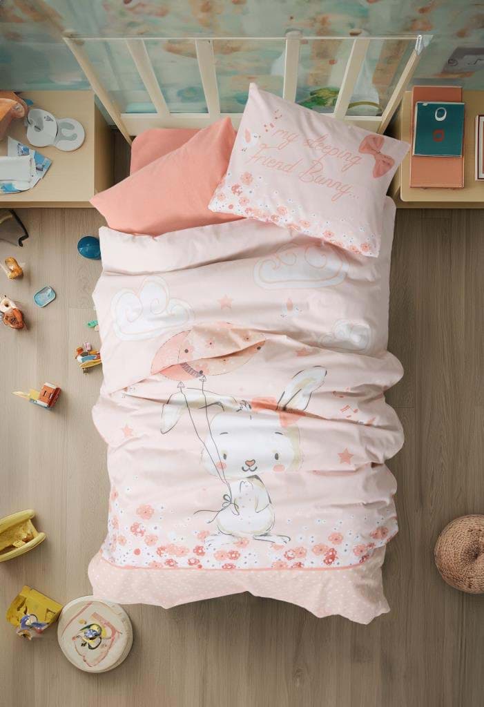 Cotton Box Bebek Nevresim Takımı Rapeti Somon resmi