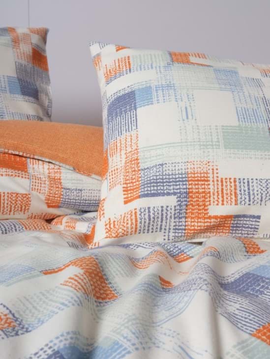 Cotton Box Flanel Nevresim Takımı Çift Kişilik Rina Kiremit resmi