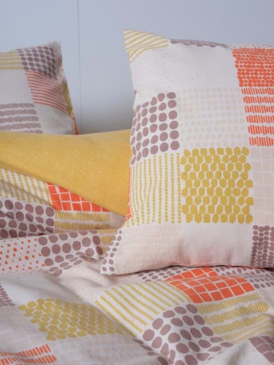 Cotton Box Flanel Nevresim Takımı Çift Kişilik Palm Hardal resmi