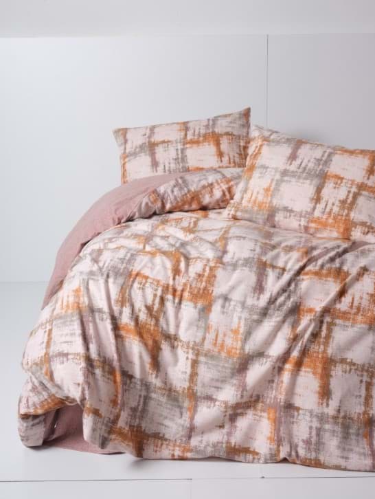 Cotton Box Flanel Nevresim Takımı Çift Kişilik Farida Kahve resmi