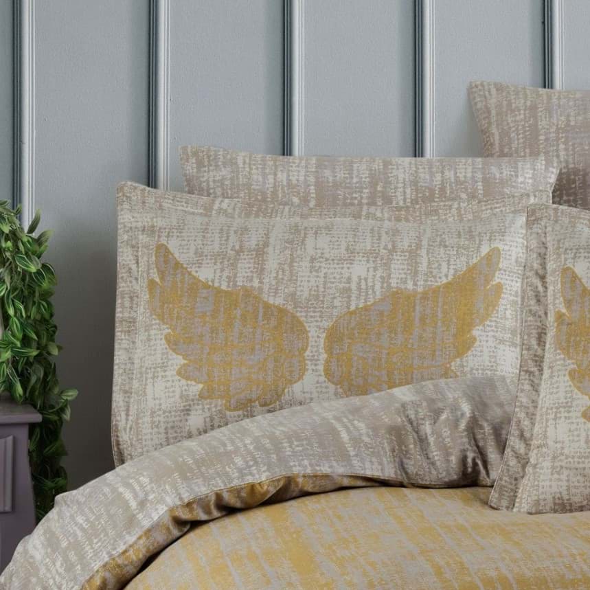 Hobby Çift Kişilik Saten Nevresim Lydia Gold resmi