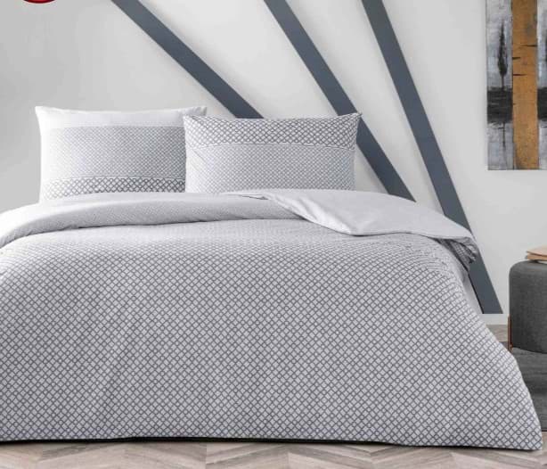 Taç Çift Kişilik Ranforce Nevresim Takımı Garth Antrasit resmi