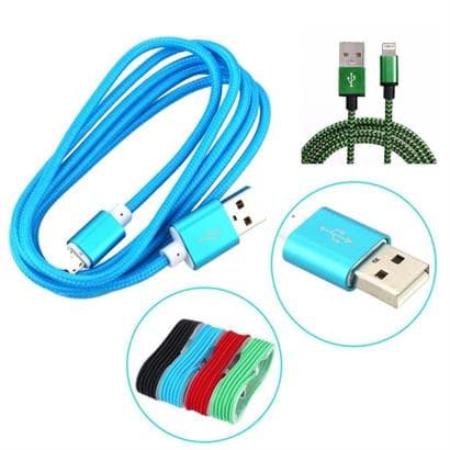 BUFFER® 15 Metrelik Örgü Şeklinde Apple Iphone Ipad Data Şarj Kablosu resmi