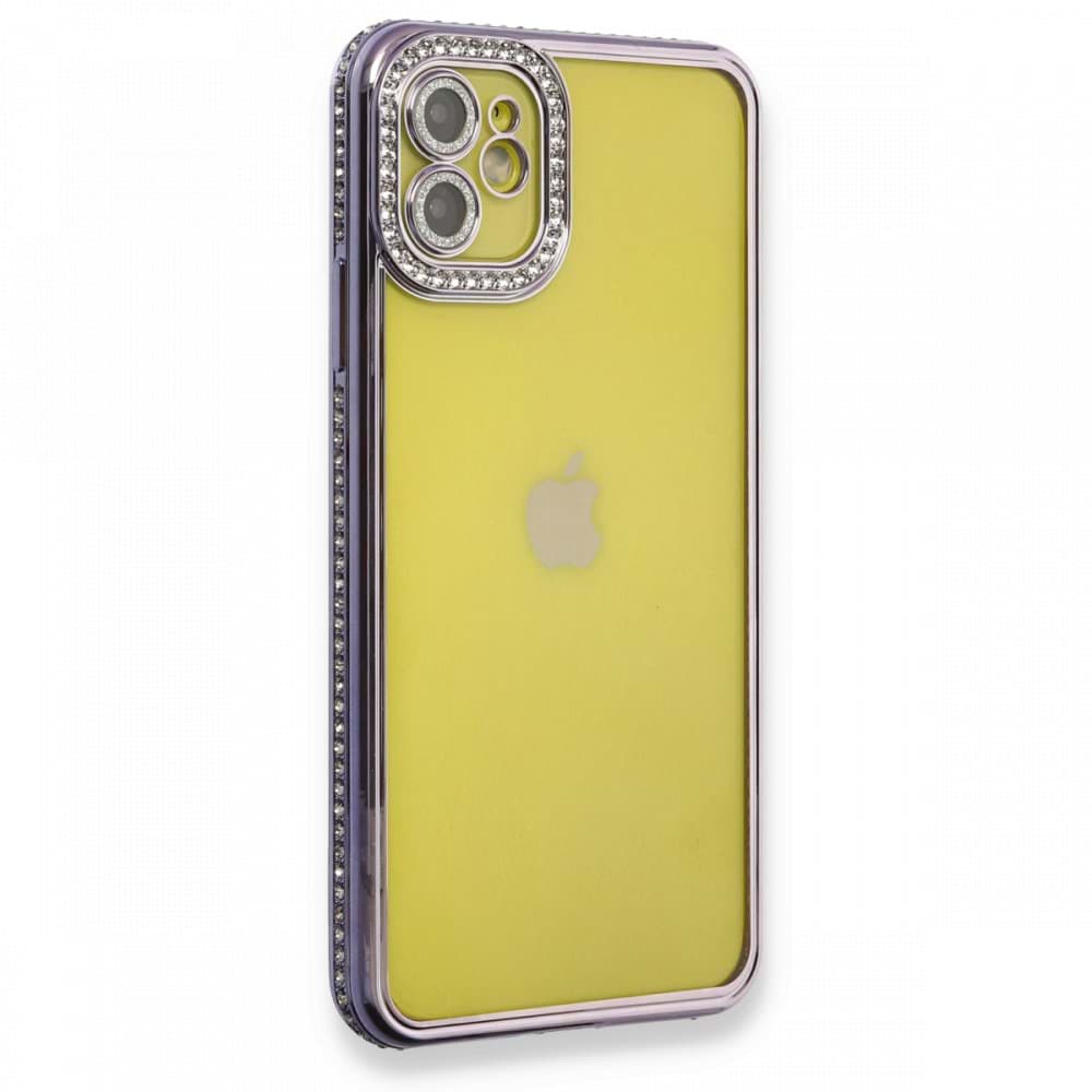 iPhone 12 Kılıf Joke Taşlı Silikon resmi