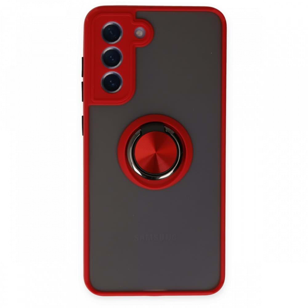 Samsung Galaxy S21 FE Kılıf Montreal Yüzüklü Silikon Kapak resmi