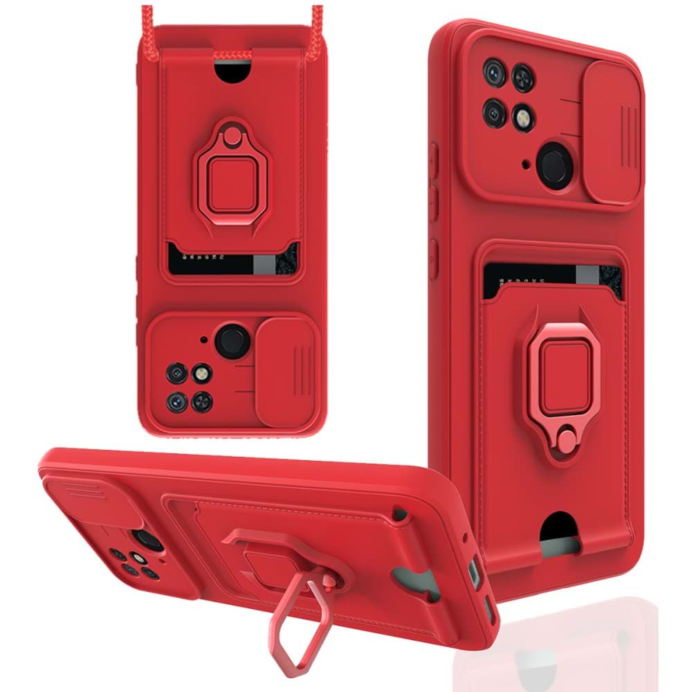 Xiaomi Redmi 10C Kılıf Zuma Kartvizitli Yüzüklü Silikon resmi