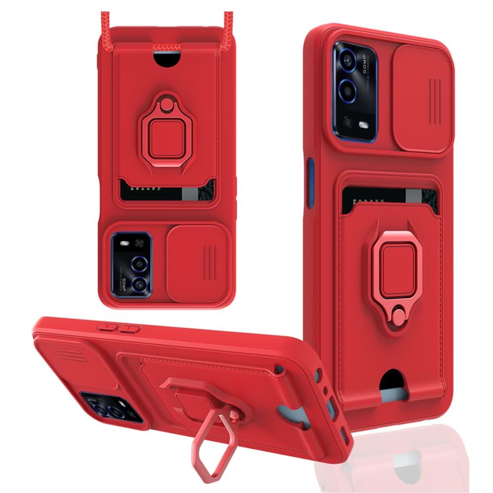 Oppo A55 Kılıf Zuma Kartvizitli Yüzüklü Silikon resmi