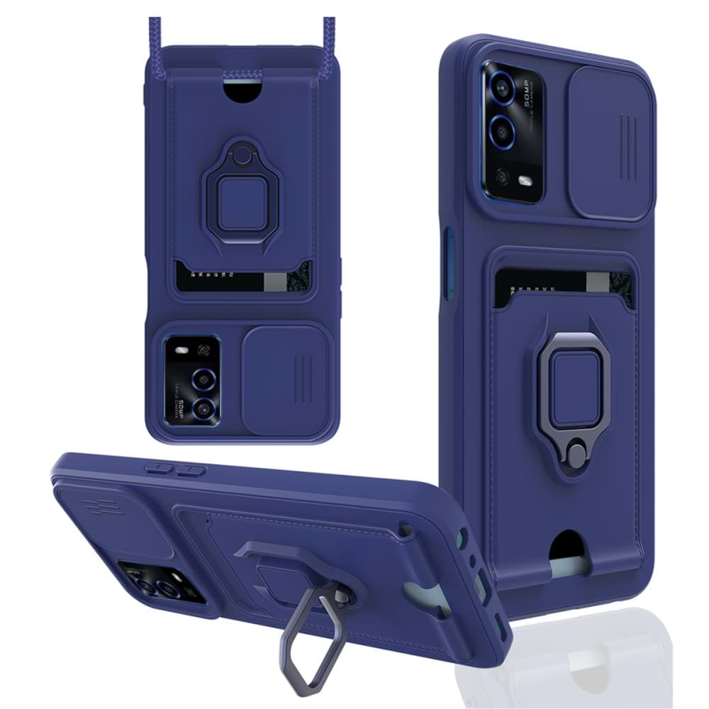 Oppo A55 Kılıf Zuma Kartvizitli Yüzüklü Silikon resmi