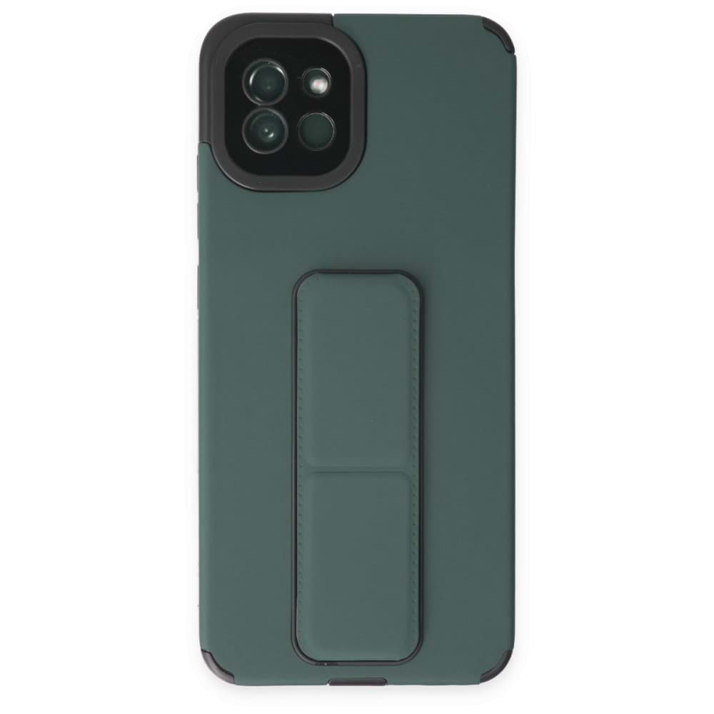 Samsung Galaxy A03 Kılıf Mega Standlı Silikon resmi